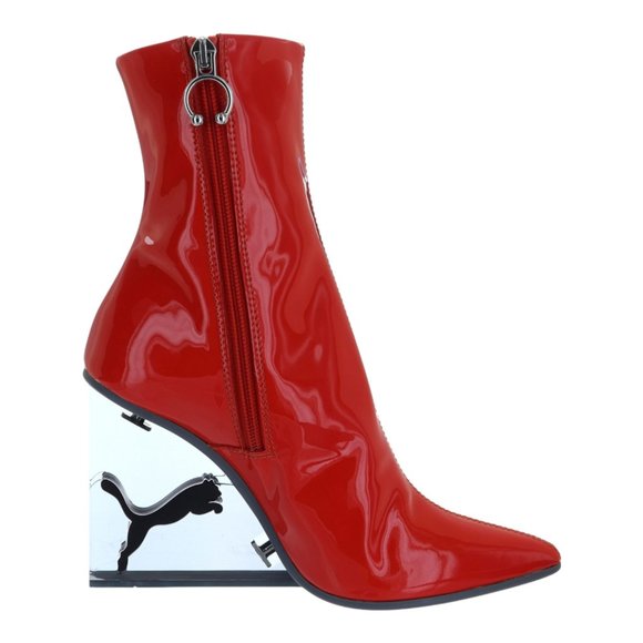 Puma Fenty Cat Wedge Patent Women's Fashion Boots - Picture 4 of 7